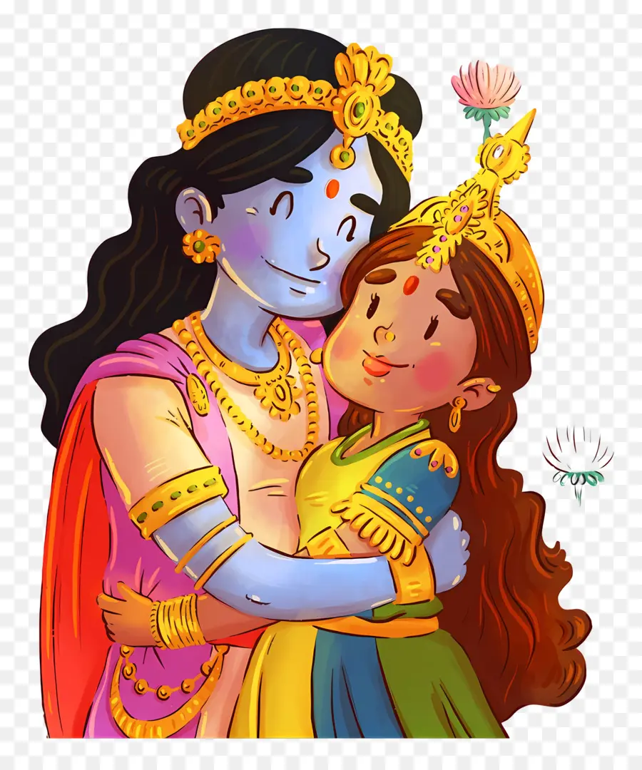 Radha Krishna，Sarılma Karakterleri PNG