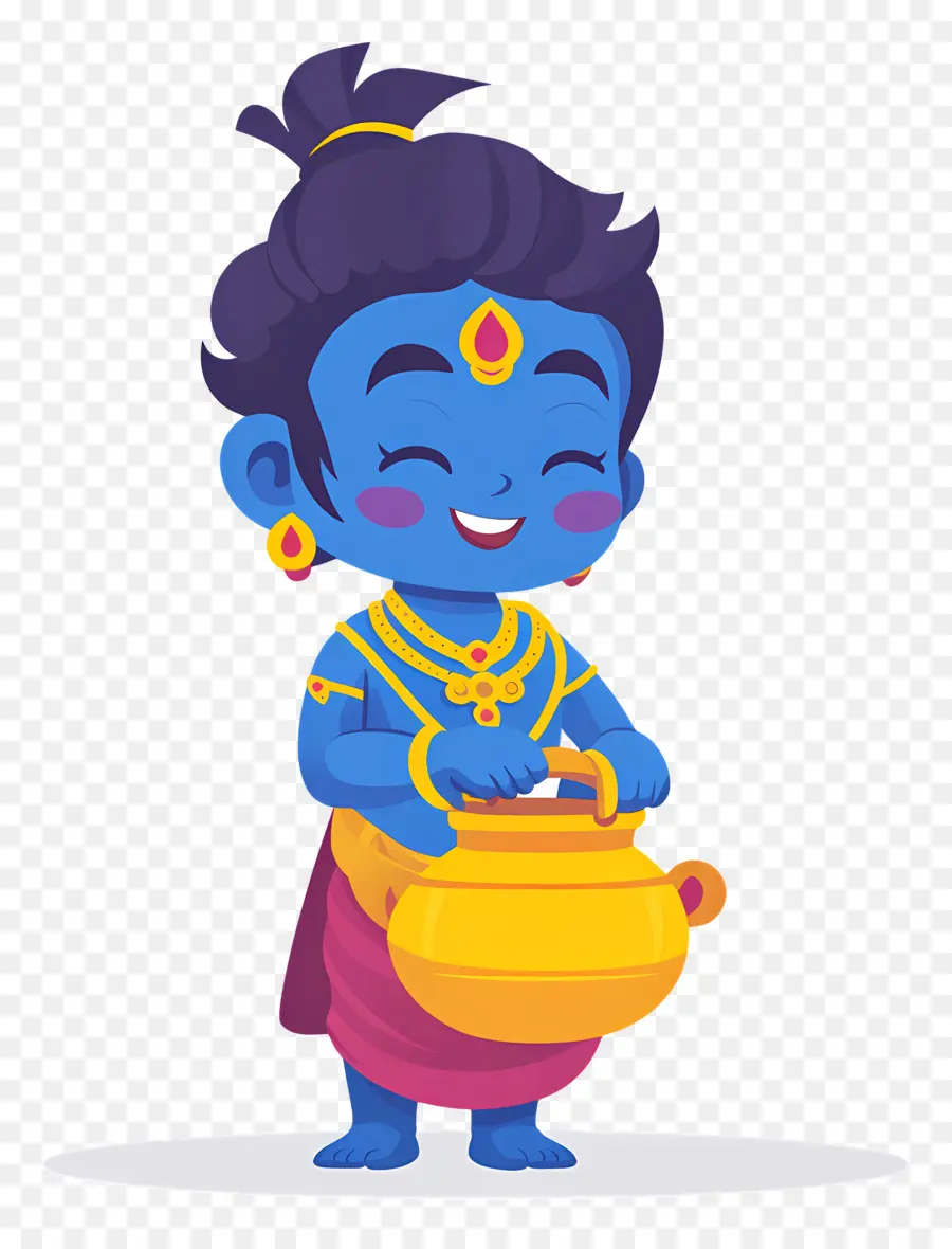 Krishna Janmashtami，Mavi Tanrı çocuğu PNG