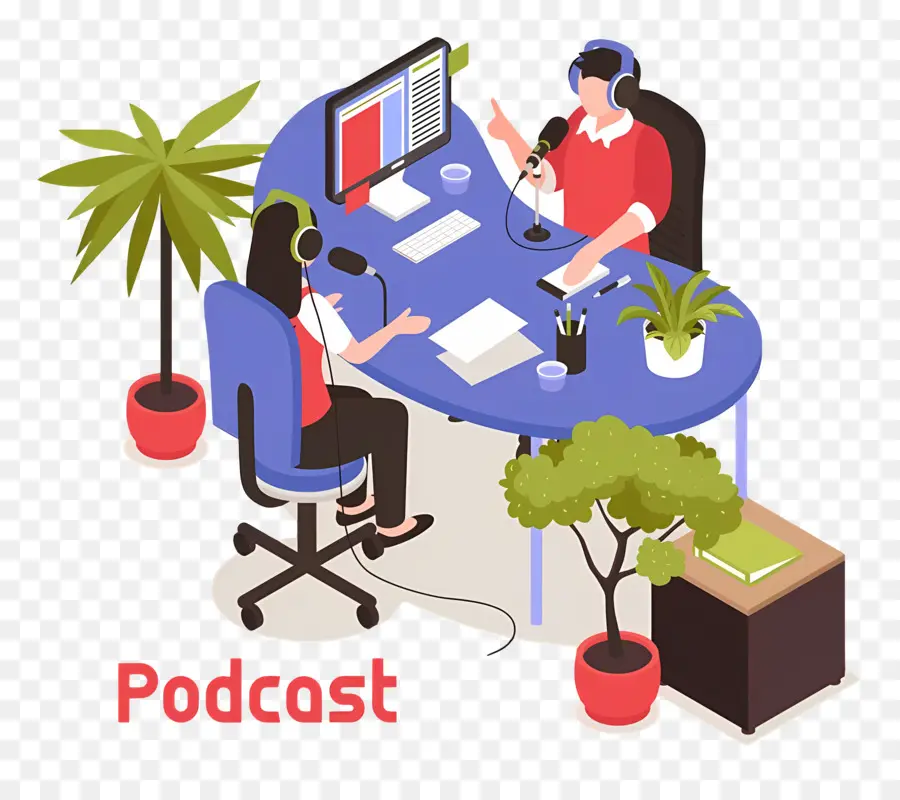 Uluslararası Podcast Günü，Podcast Kaydı PNG