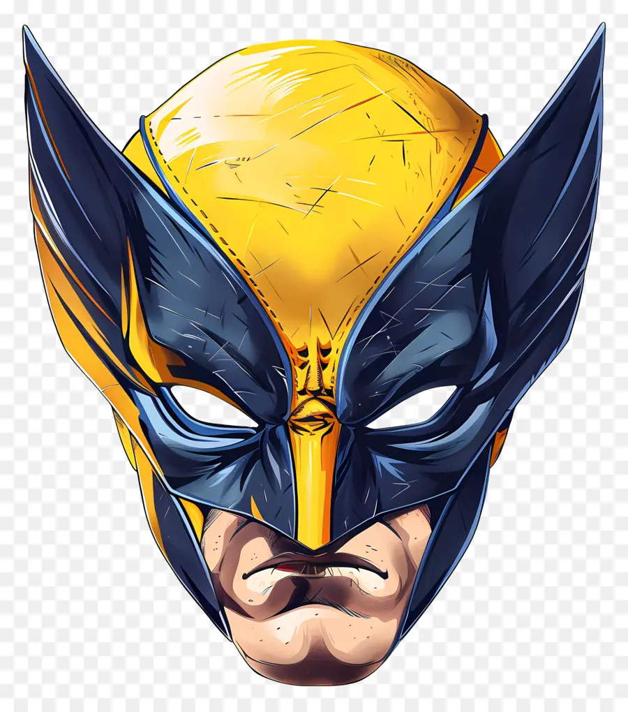 Wolverine Maskesi，Süper Kahraman Maskesi PNG