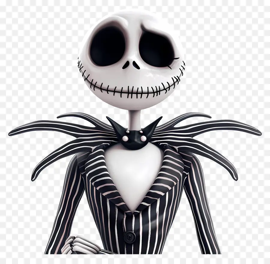 Jack Skellington，İskelet Karakteri PNG