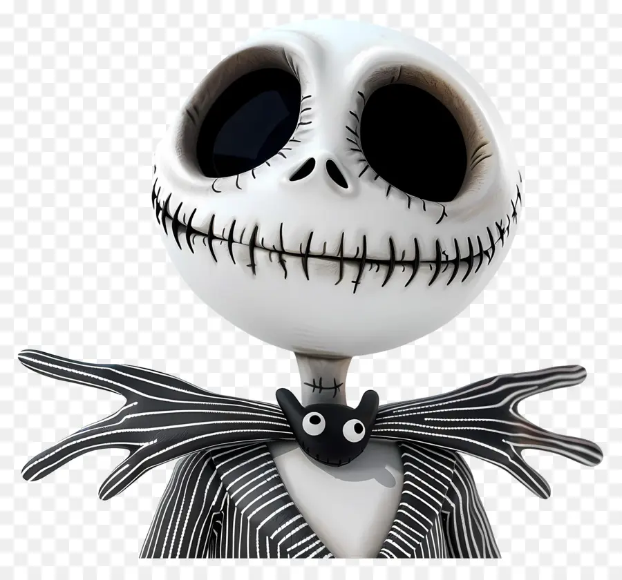 Jack Skellington，İskelet Karakteri PNG