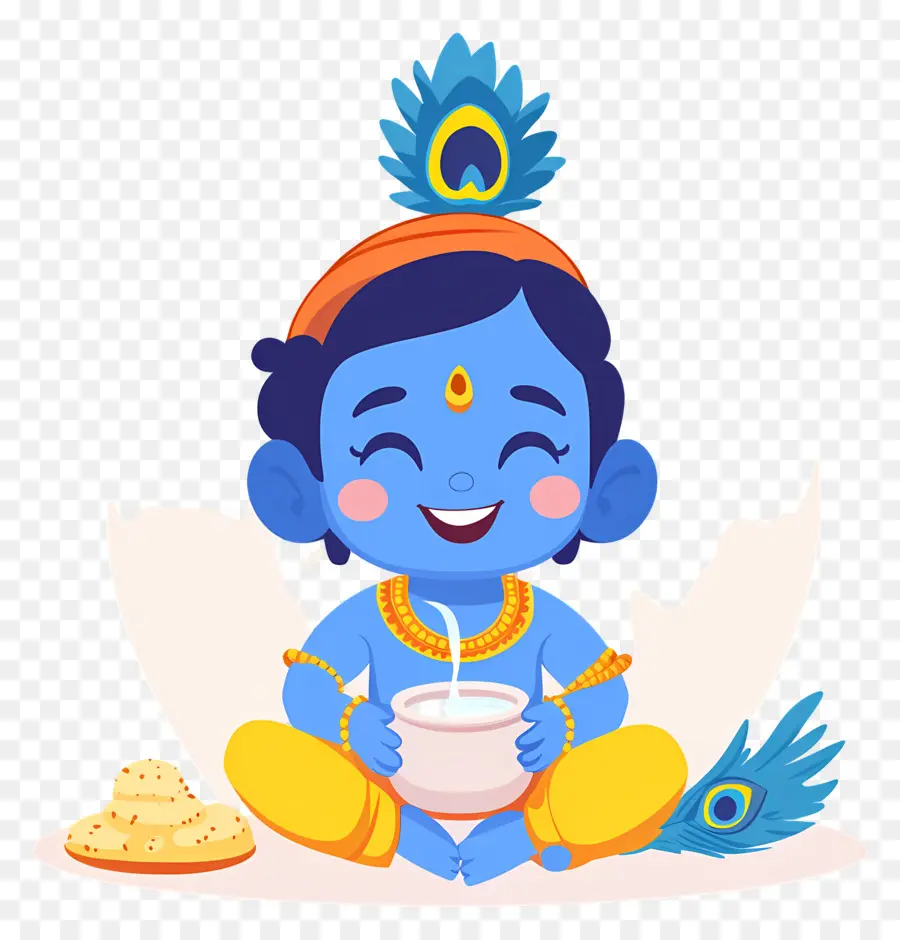 Krishna Janmashtami，Mavi Tanrı PNG