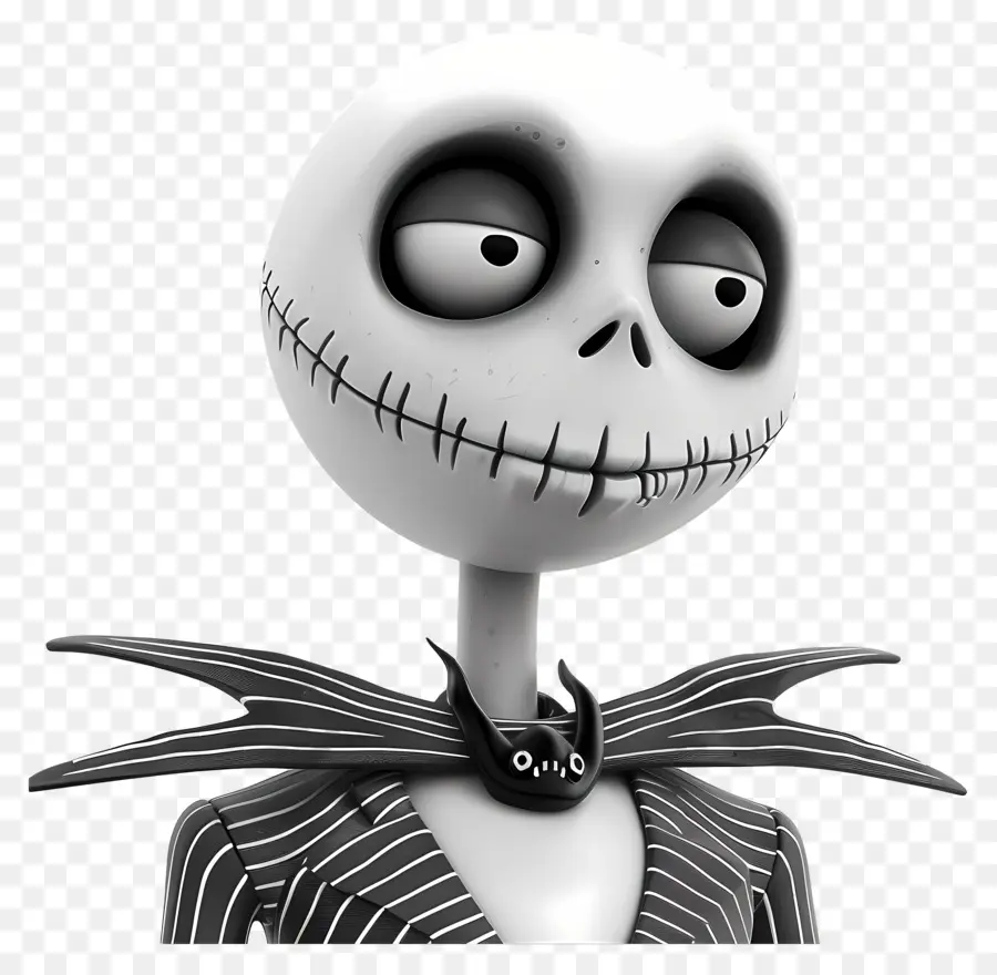 Jack Skellington，İskelet Karakteri PNG