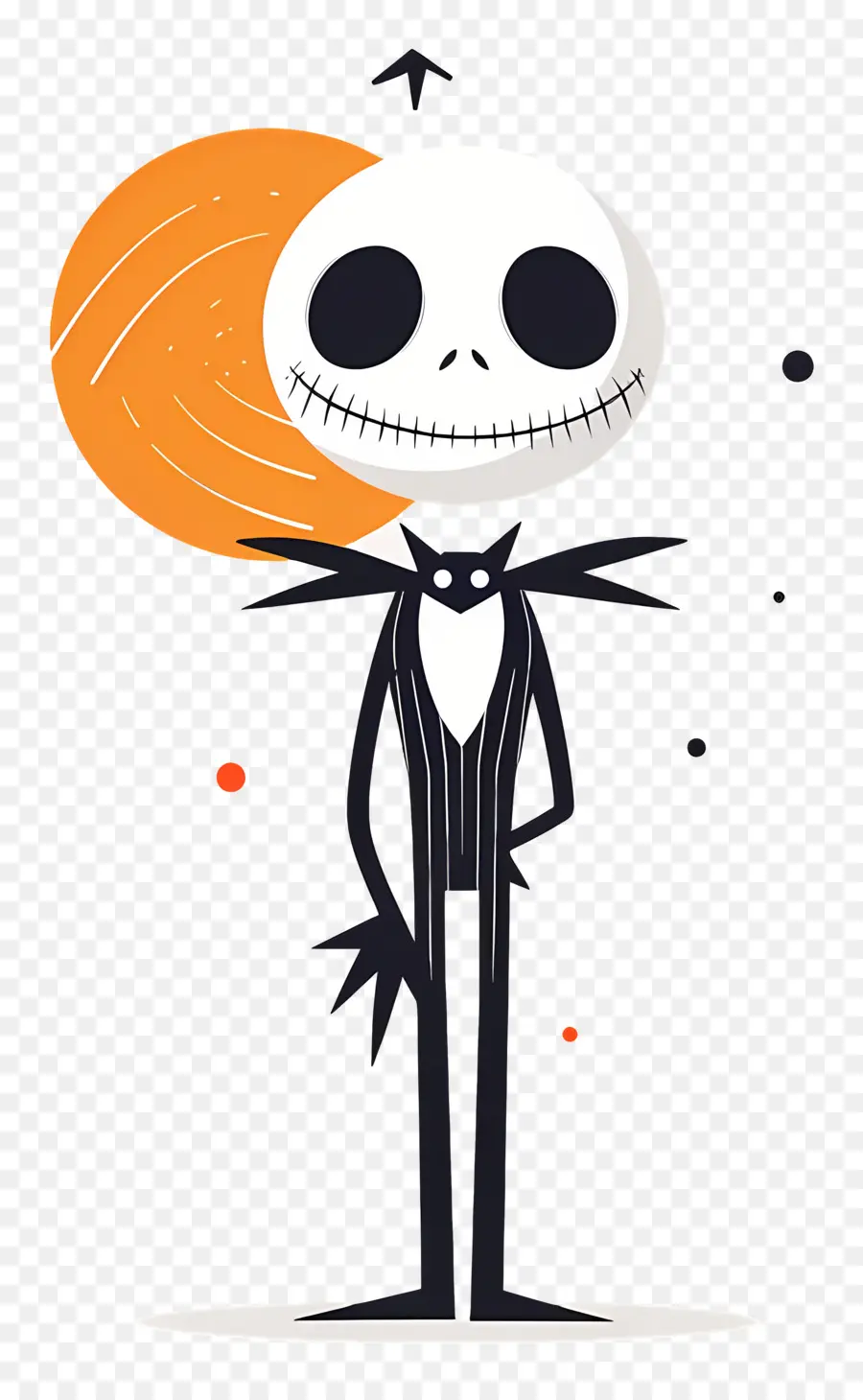 Jack Skellington，İskelet Karakteri PNG