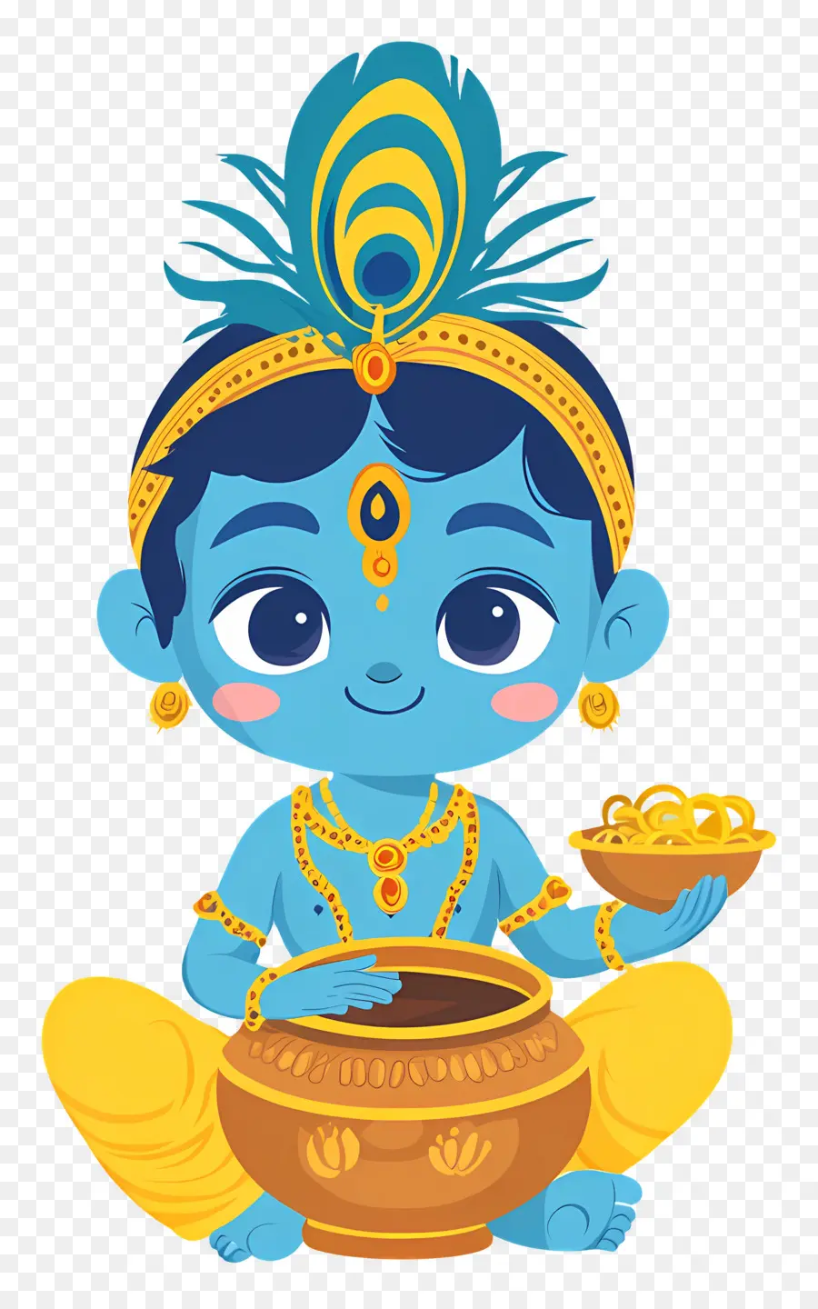 Krishna Janmashtami，Mavi Çocuk PNG