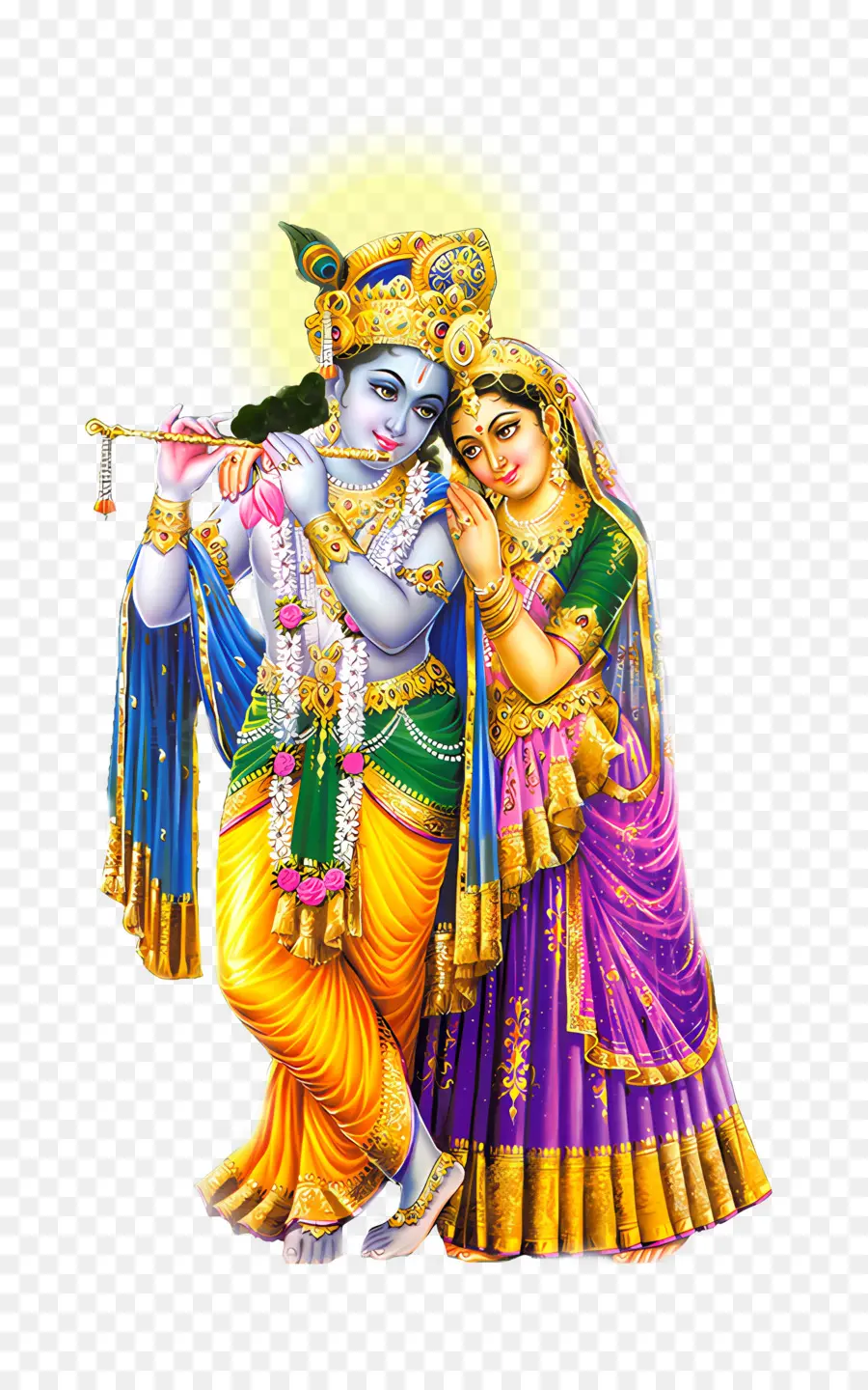 Radha Krishna，Hindu Tanrıları PNG