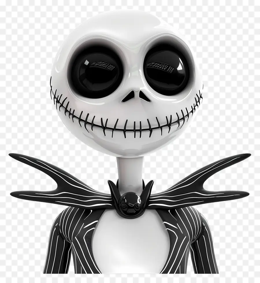 Jack Skellington，İskelet Karakteri PNG