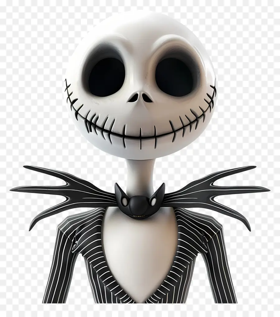 Jack Skellington，İskelet Karakteri PNG