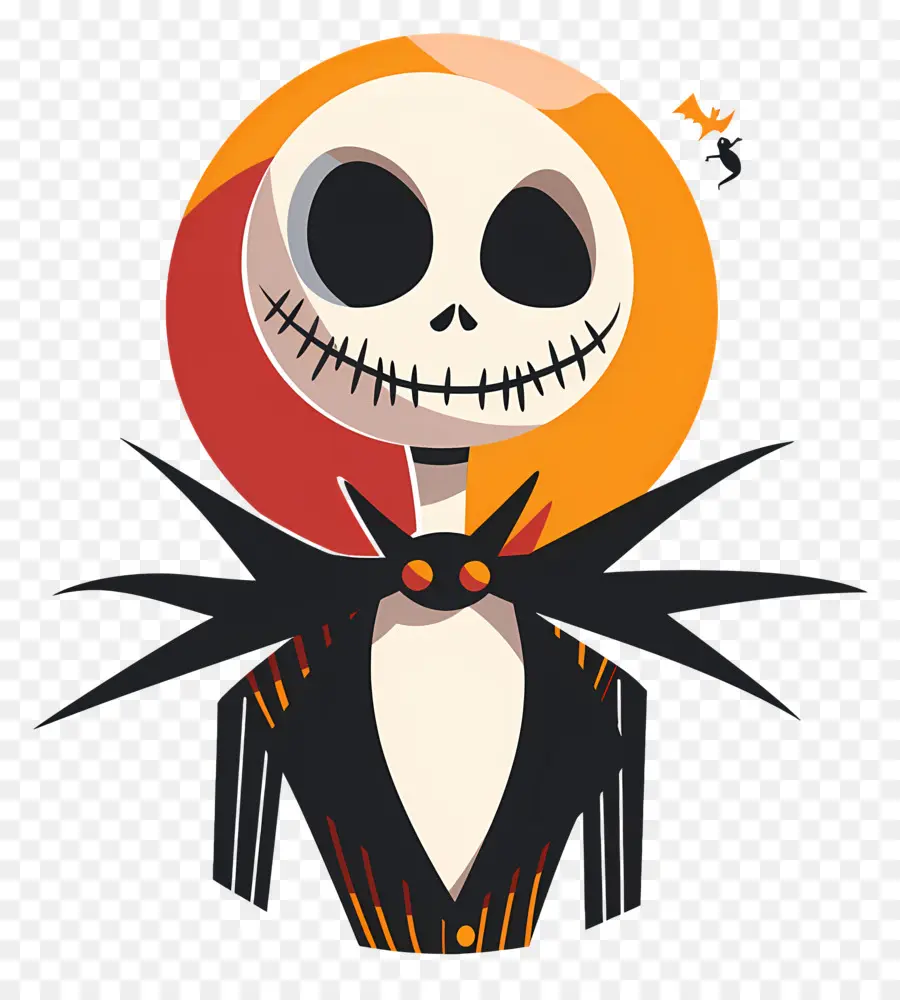 Jack Skellington，İskelet Karakteri PNG