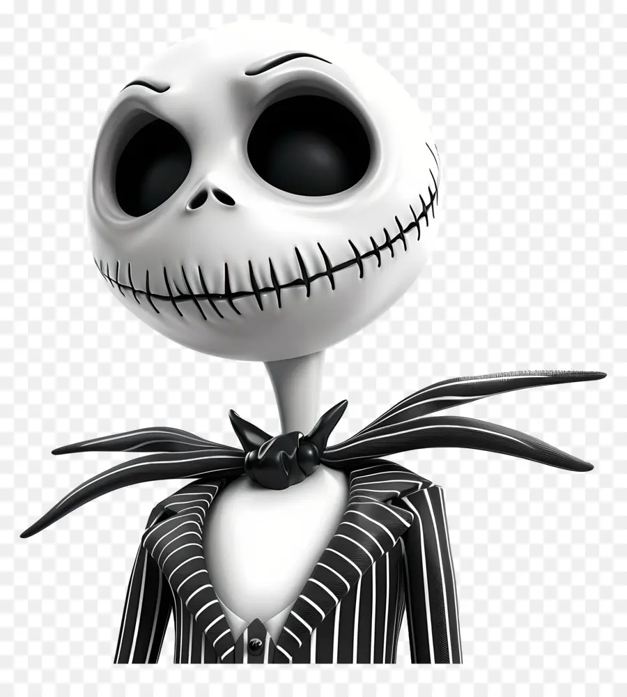 Jack Skellington，İskelet Karakteri PNG