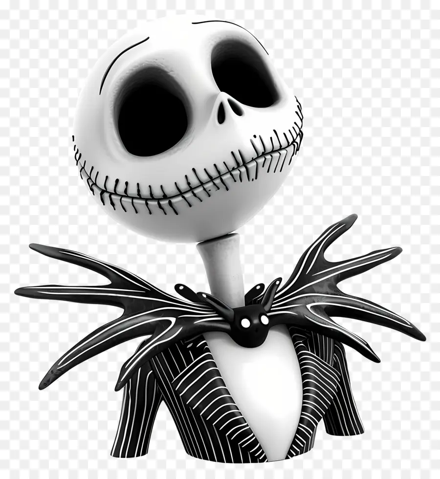 Jack Skellington，İskelet Karakteri PNG