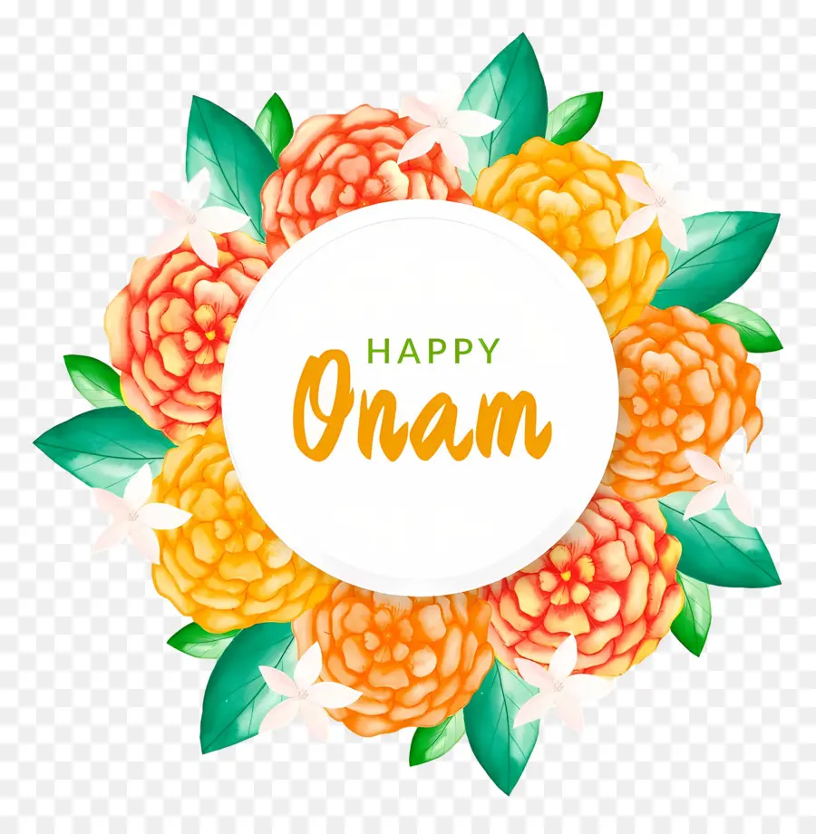 Mutlu Onam，Onam Festivali Dekorasyonu PNG