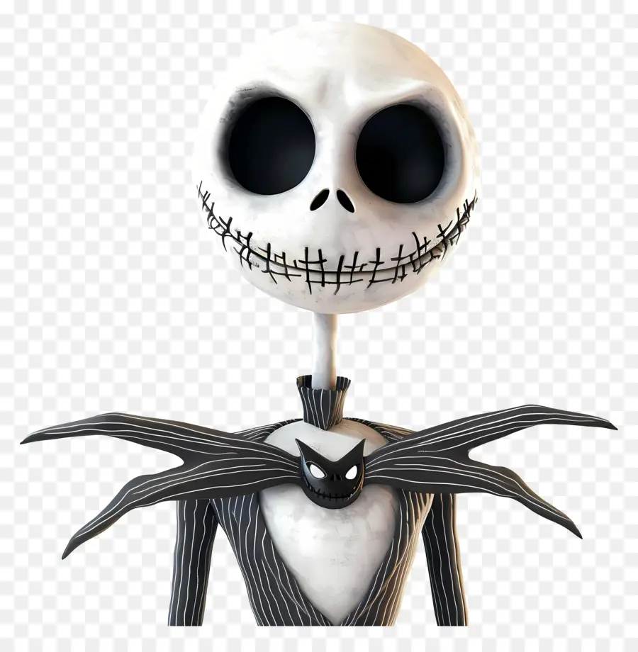 Jack Skellington，İskelet Karakteri PNG