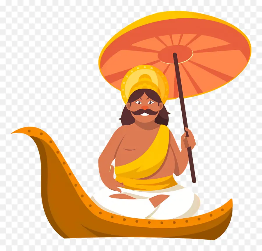 Mutlu Onam，Şemsiyeli Adam PNG