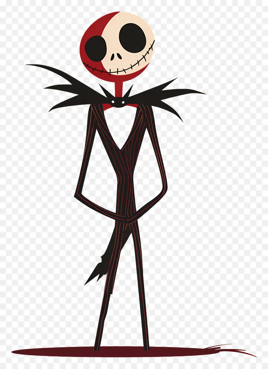 Jack Skellington，İskelet Karakteri PNG