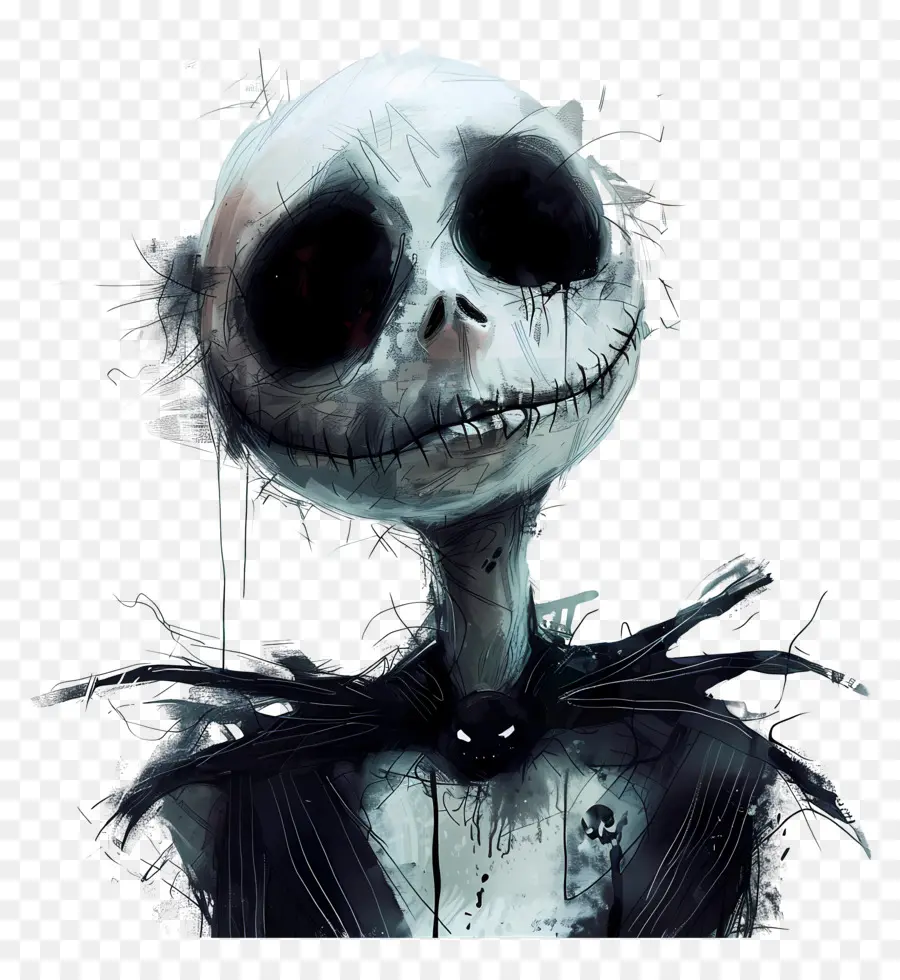 Jack Skellington，İskelet Karakteri PNG