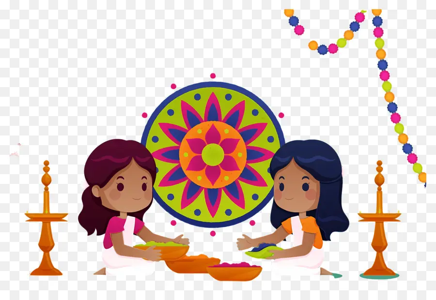 Mutlu Onam，Rangoli PNG