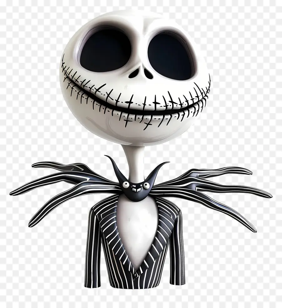 Jack Skellington，İskelet Karakteri PNG