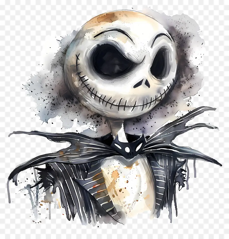 Jack Skellington，İskelet Karakteri PNG