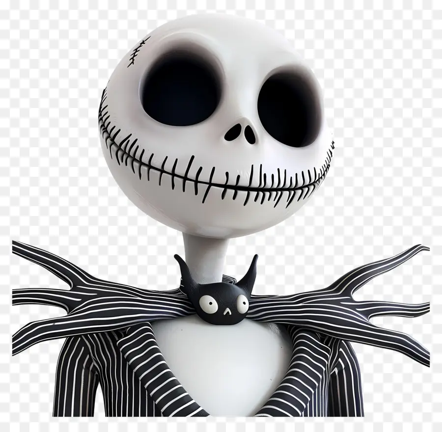 Jack Skellington，İskelet Karakteri PNG