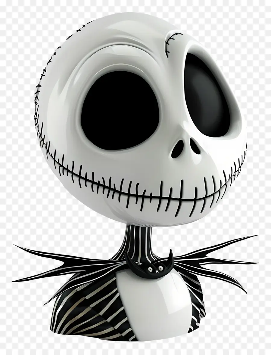 Jack Skellington，İskelet Karakteri PNG