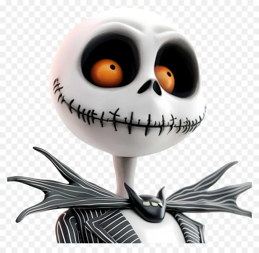 Jack Skellington，İskelet Karakteri PNG