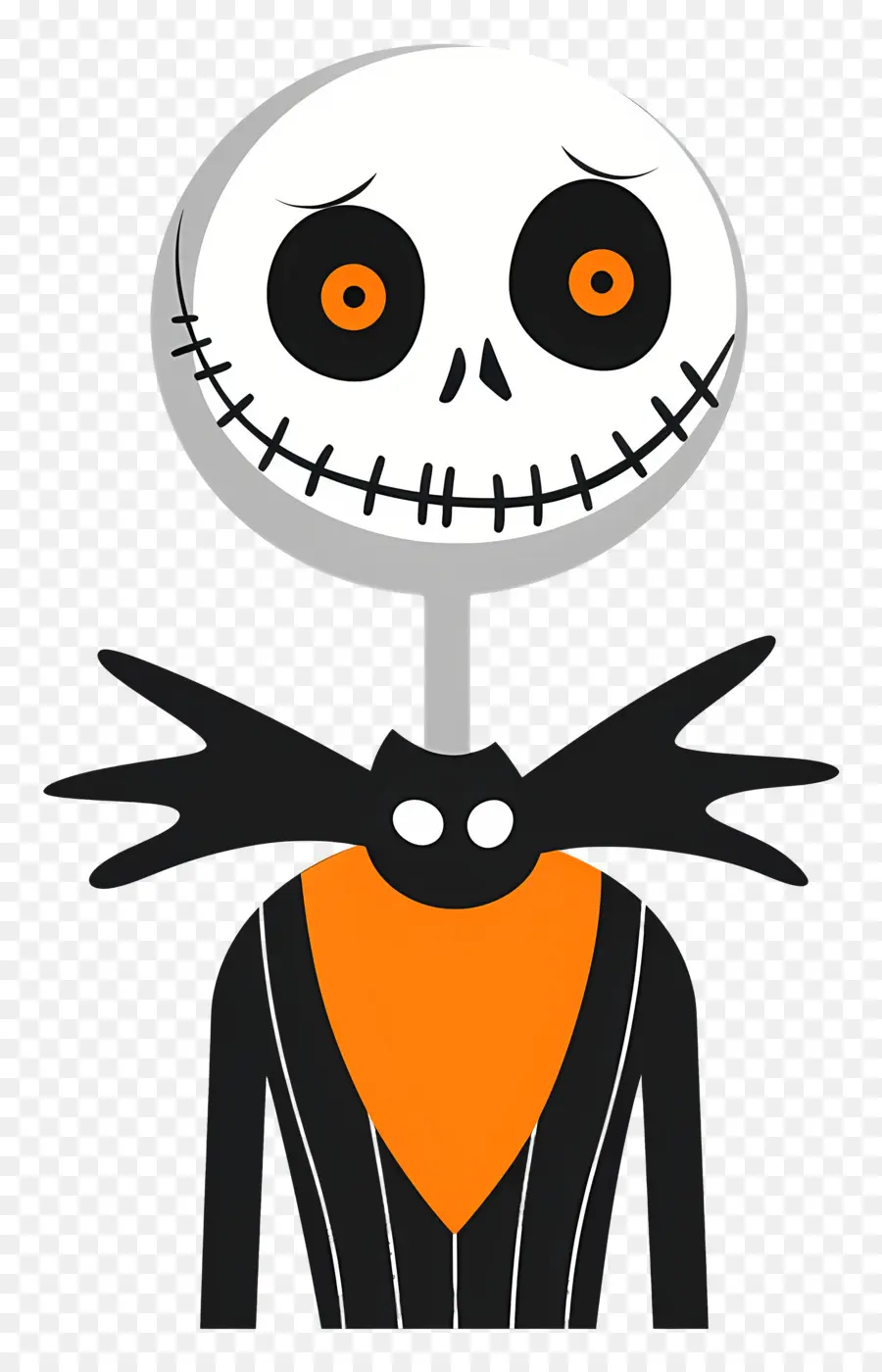 Jack Skellington，İskelet Karakteri PNG