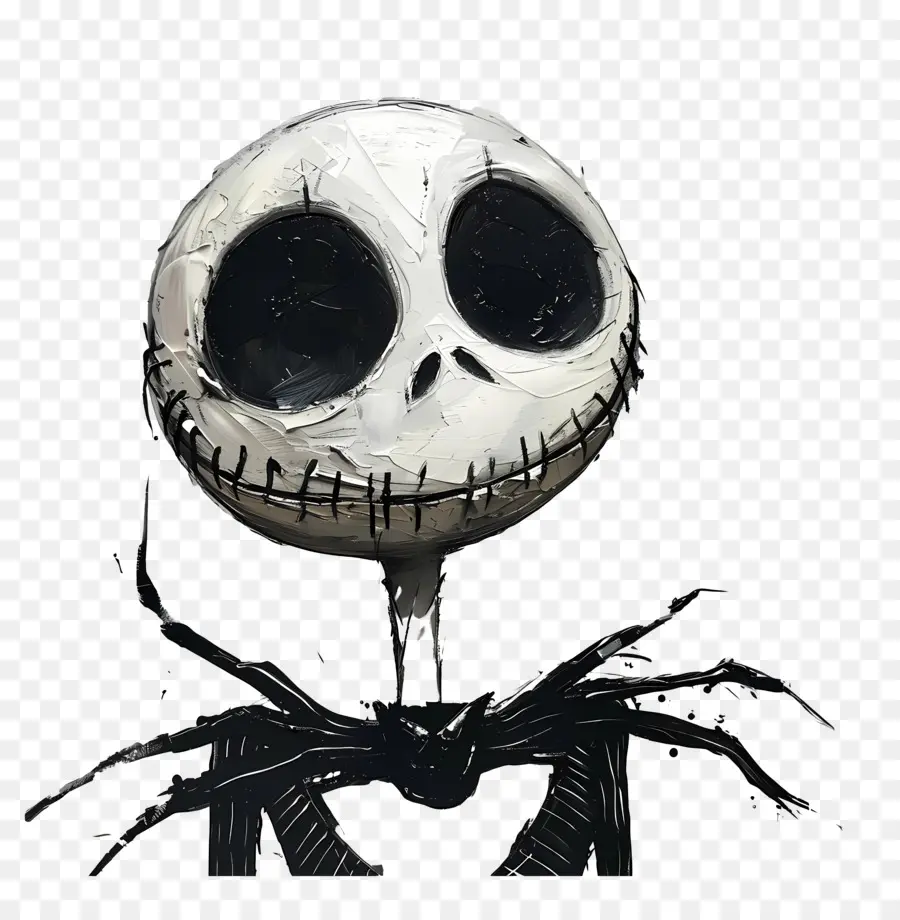 Jack Skellington，İskelet Karakteri PNG