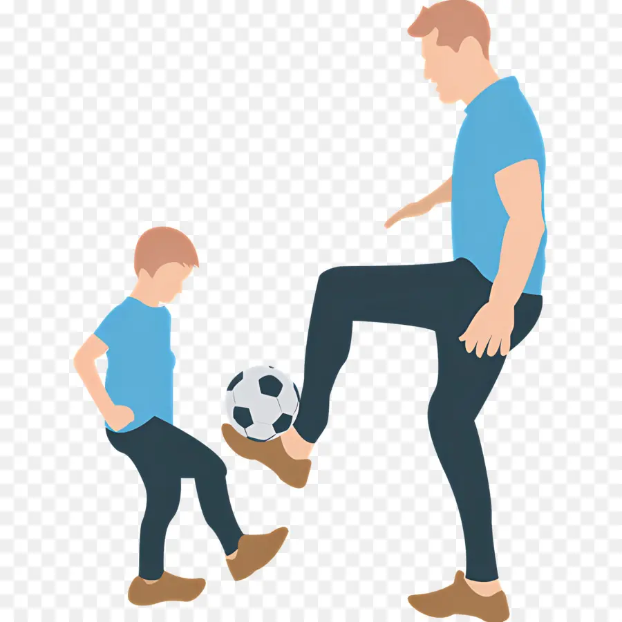 Baba Ve Oğul，Baba Ve Oğul Futbol Oynuyor PNG