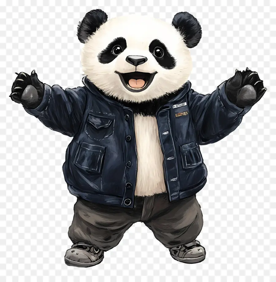 Panda Ayı，Ceketli Panda PNG