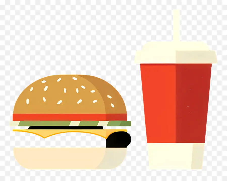 Fast Food，Burger Ve İçecek PNG