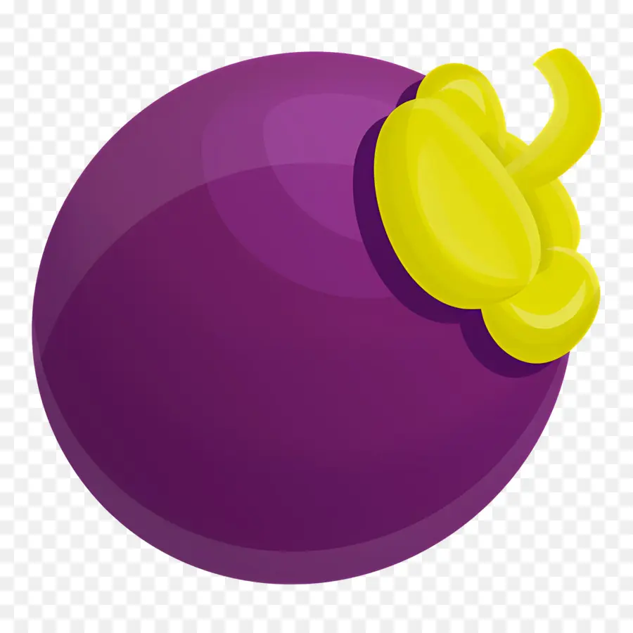 Mangosten，Mor Meyve PNG