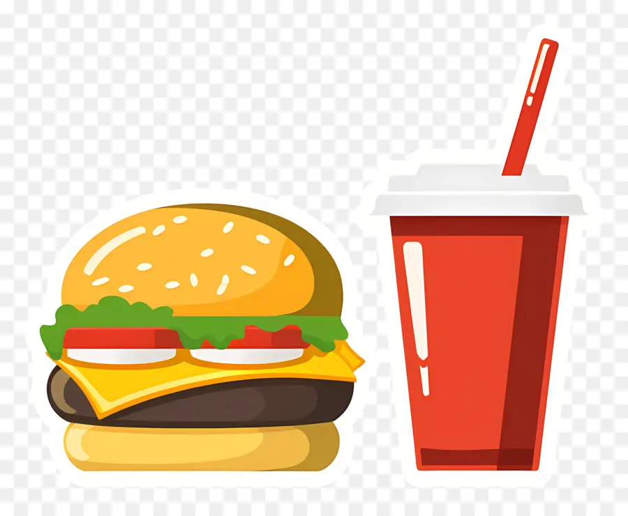 Fast Food，Burger Ve İçecek PNG