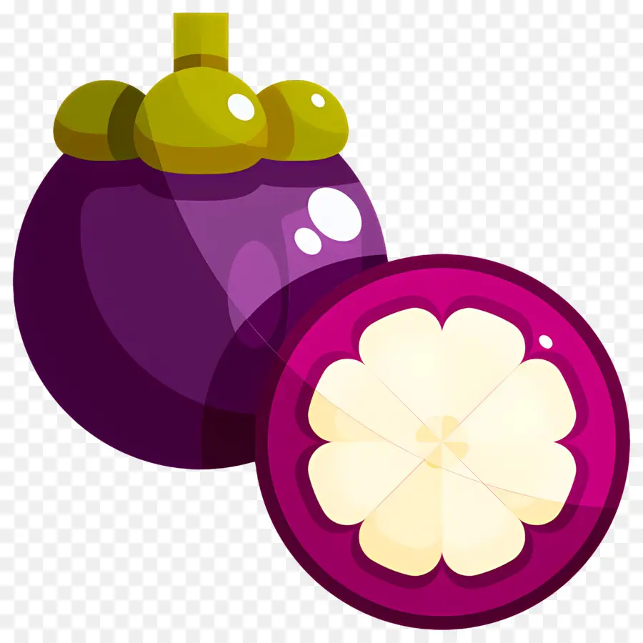 Mangosten，Meyve PNG