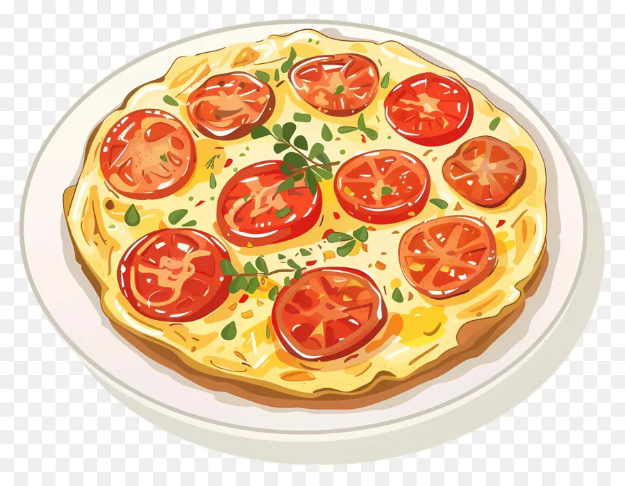 İspanyol Omleti，Pizza PNG