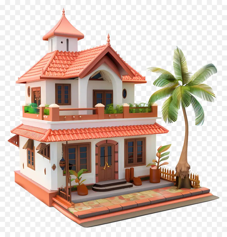 Kerala Evi，Karalama Evi PNG