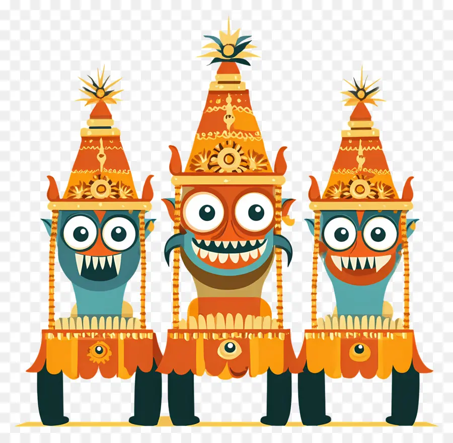 Rath Yatra，Renkli Canavarlar PNG