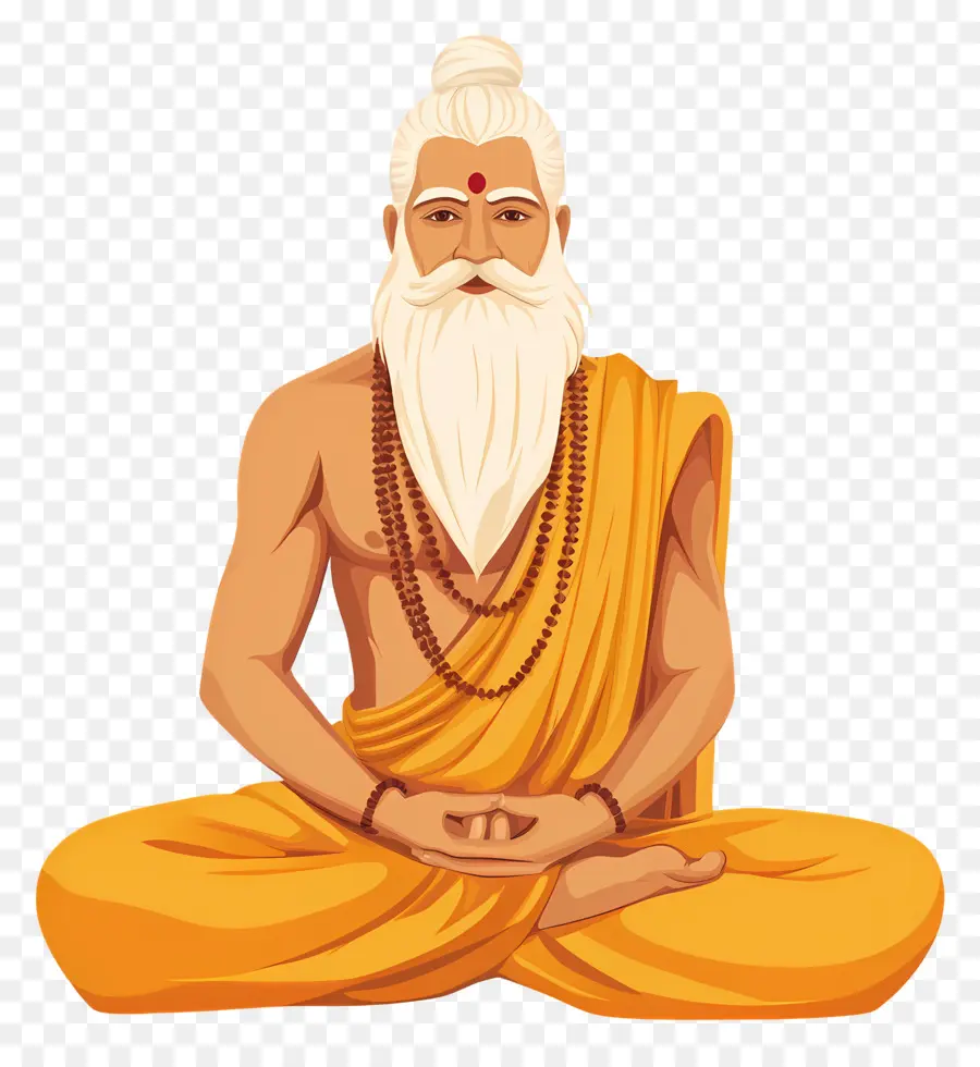 Valmiki Jayanti，Meditasyon Yapan Adam PNG