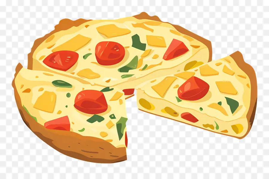 İspanyol Omleti，Pizza PNG