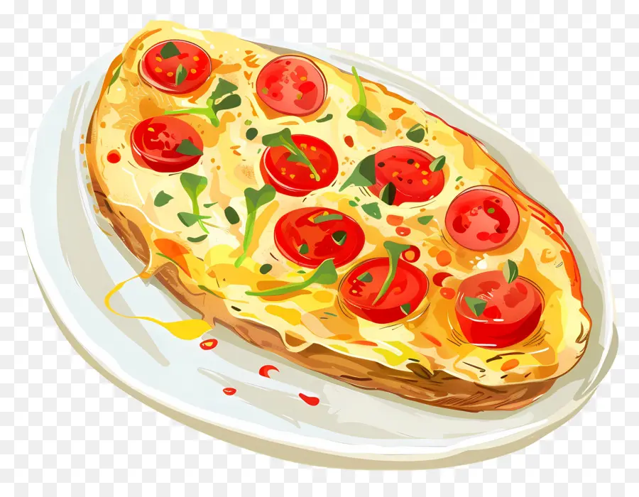 İspanyol Omleti，Pizza PNG