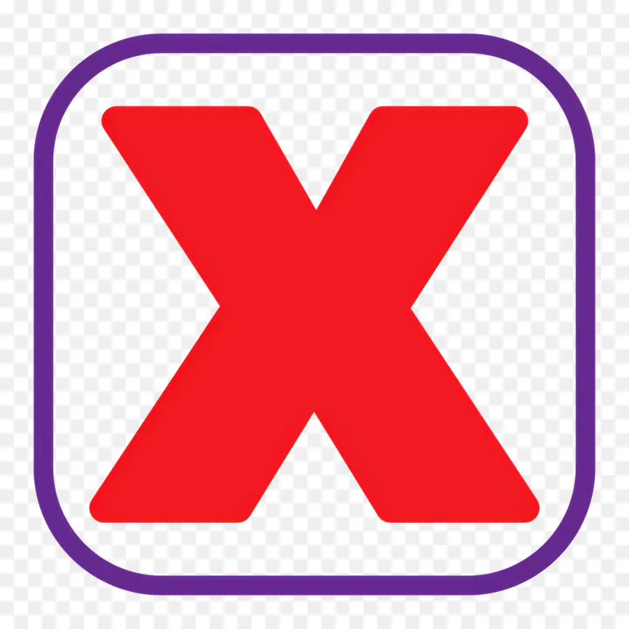 X Logosu，Kırmızı X PNG