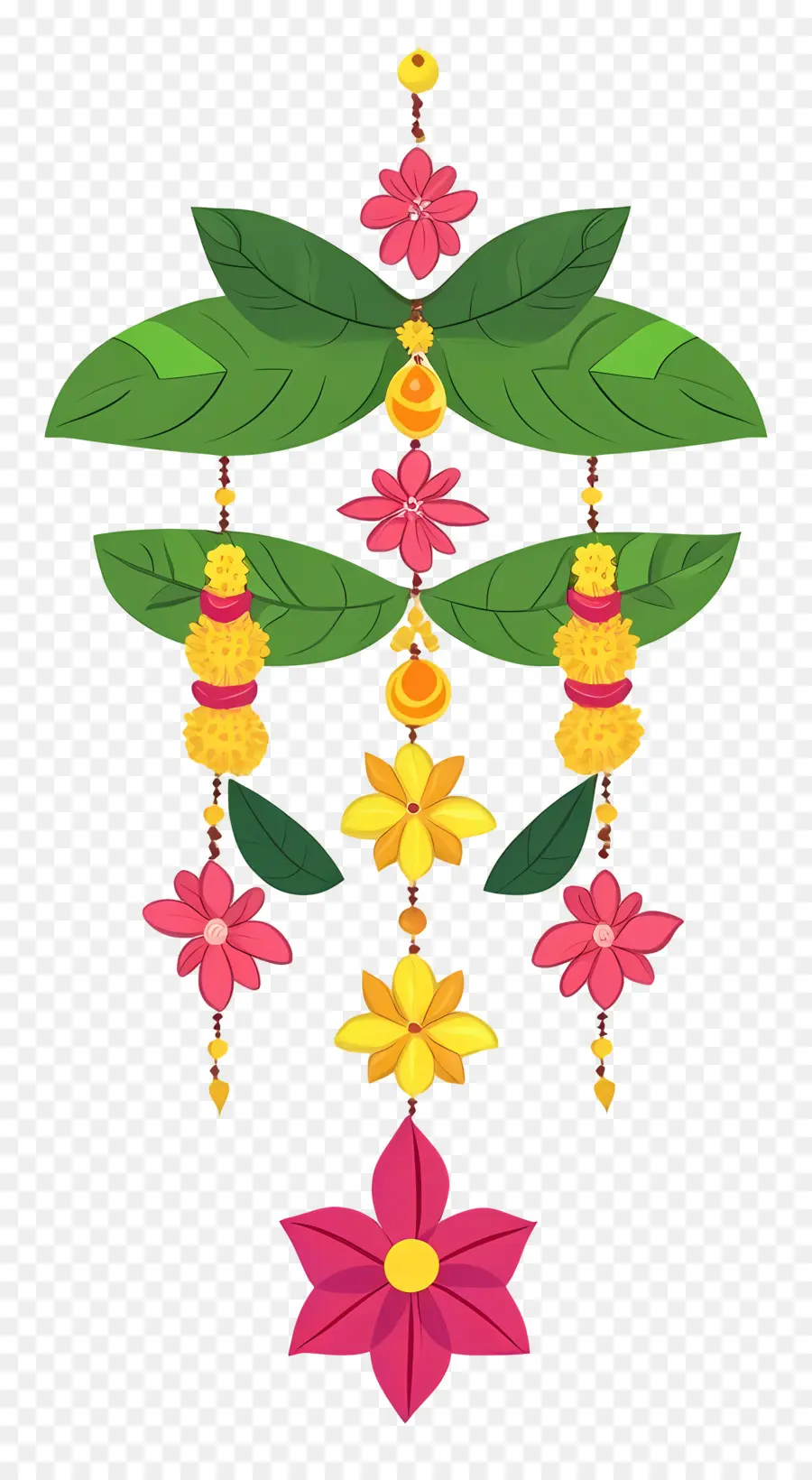 Ugadi çelengi，Çiçek Dekorasyonu PNG