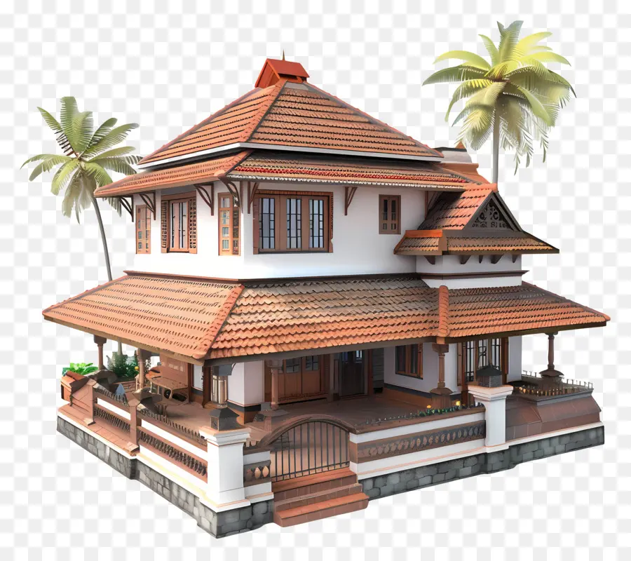 Kerala Evi，Modern Sevimli Karalama Evi PNG