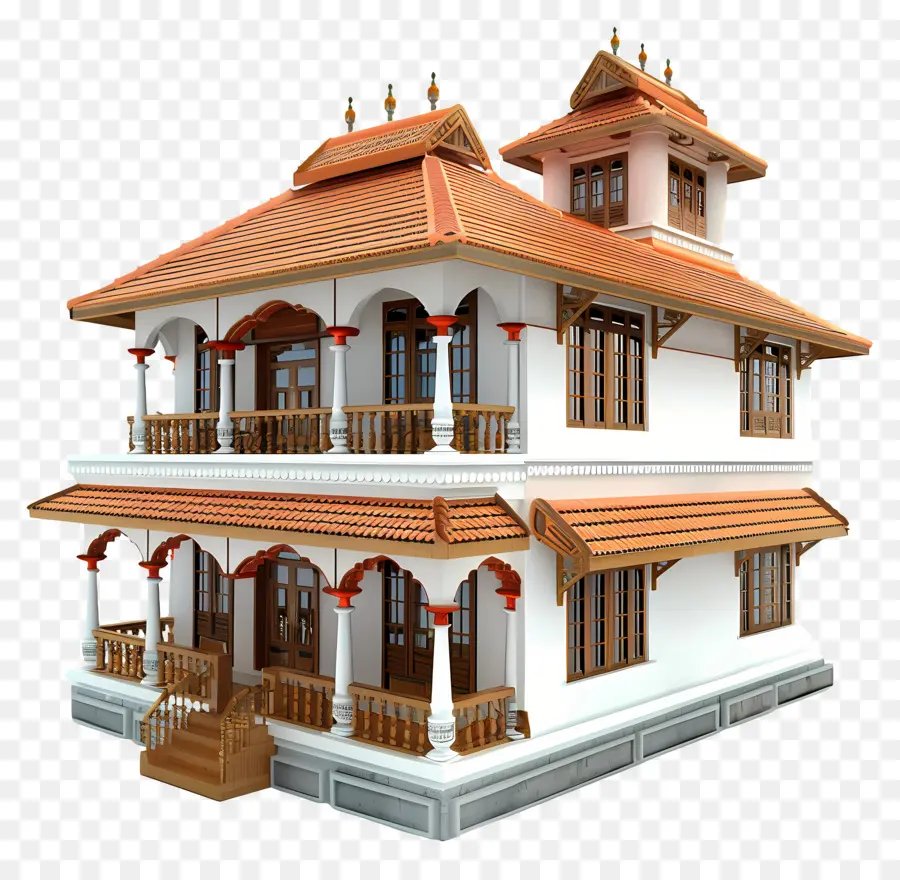 Kerala Evi，Geleneksel Ev PNG