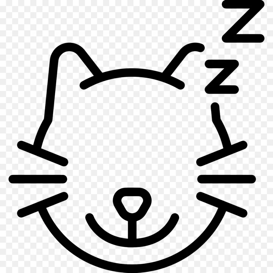 Uyuyan Kedi，Zzz PNG