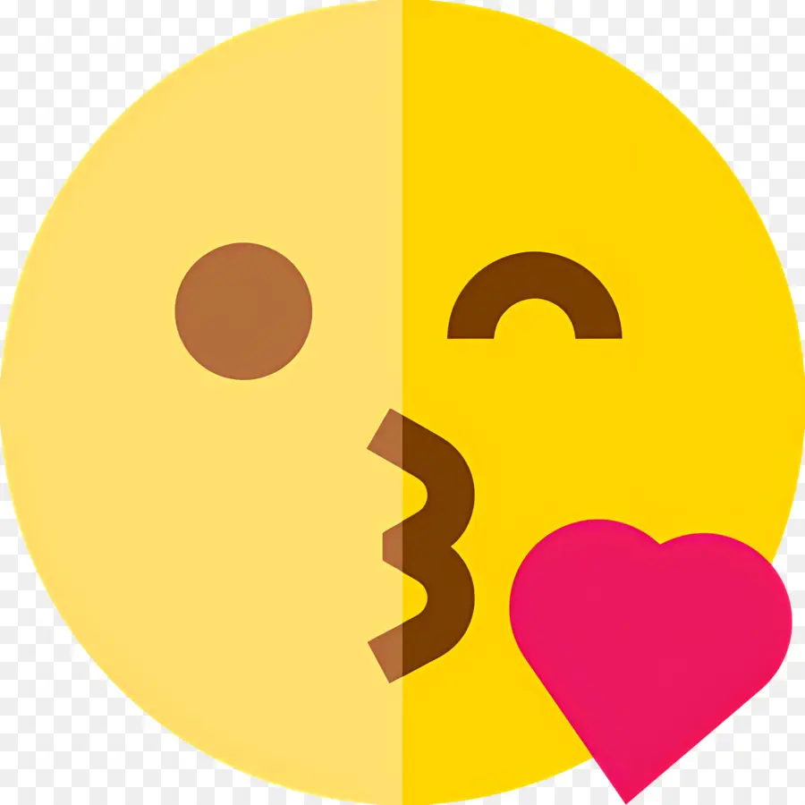 öpücük Emojisi，Emojiyi öpmek PNG