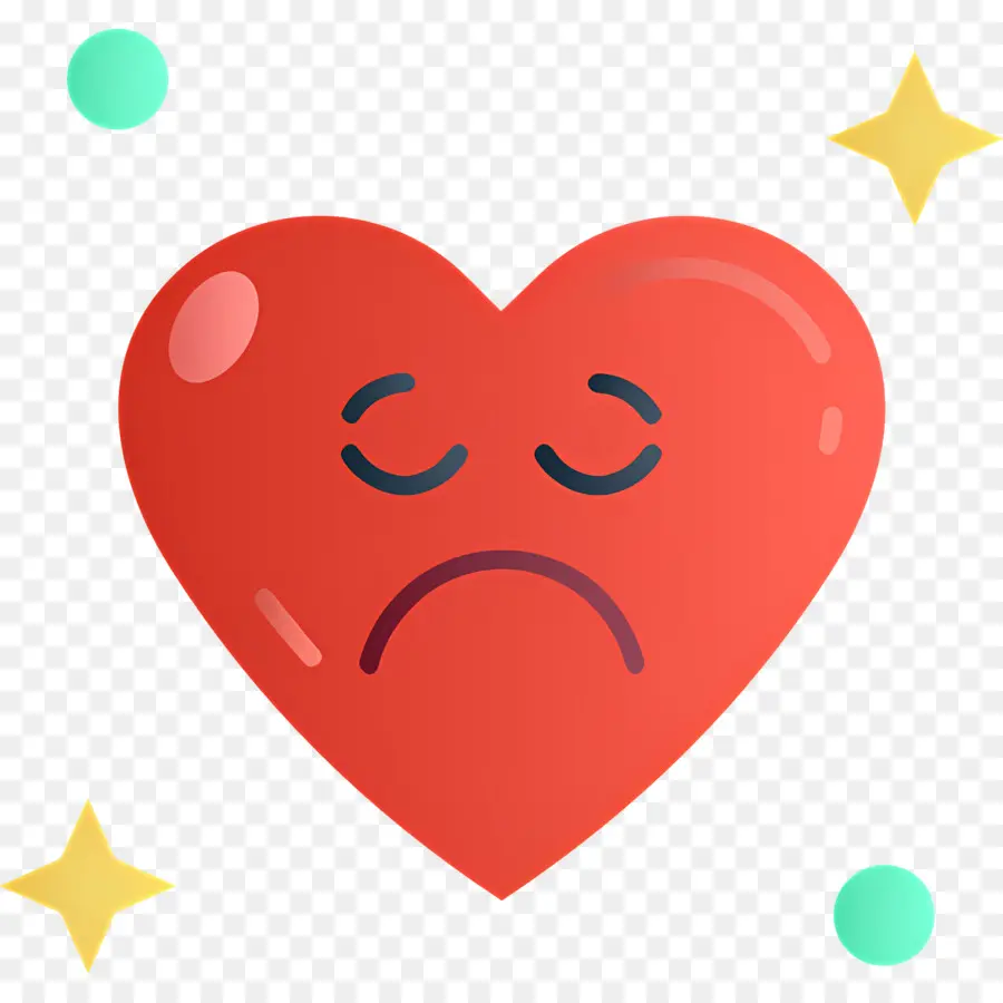 Kalp Emojisi，Üzgün ​​kalp PNG