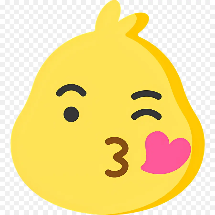 öpücük Emojisi，Emojiyi öpmek PNG