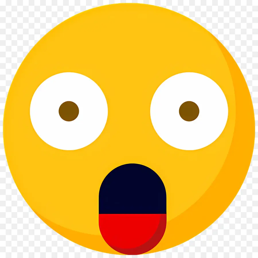 şok Emojisi，Şaşkın Emoji PNG